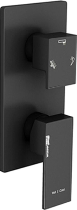 Смеситель Wasserkraft Abens 2071 для ванны с душем, черный матовый - 0