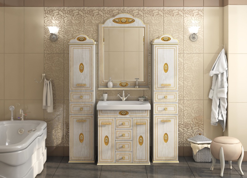 Зеркало Misty Roma 75 ясень патина Л-Ром02075-473Св - 1