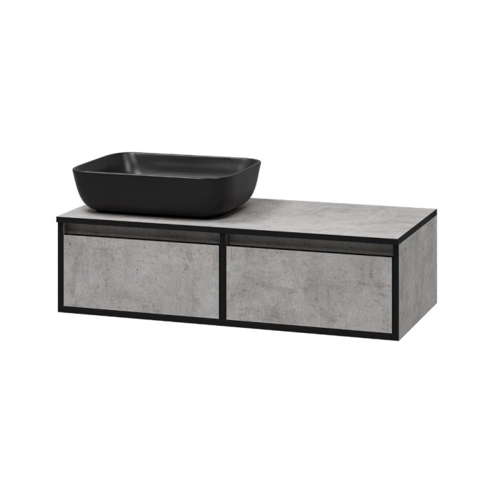 Тумба под раковину Brevita Stone 100 бетон  STO-01100-048П - 2