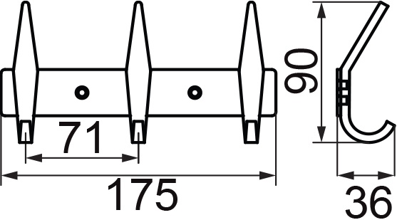 Крючок Veragio Gifortes VR.GFT-9073.CR хром - 1