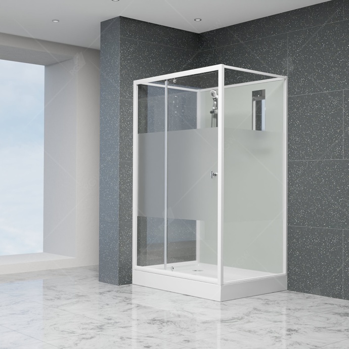 Душевая кабина  90*100*200 RGW AN-207 Прямоуг./Белый/Frost Line/5 мм (3 уп.) 411320790-95 - 0