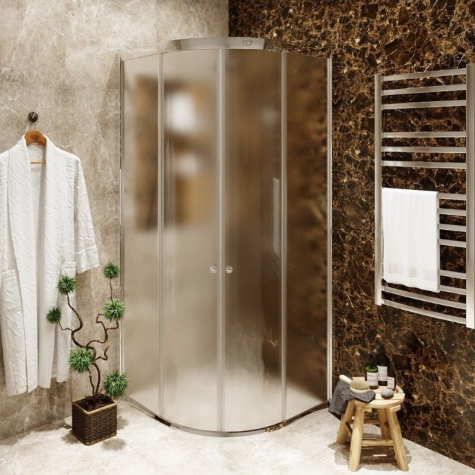 Душевой уголок Agger A01 A01-090MCR/G 90х90, матовое стекло - 0