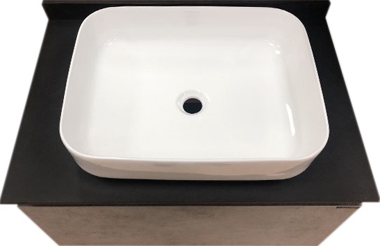 Тумба с раковиной Comforty Эдинбург 75 бетон светлый 00004149066 - 3