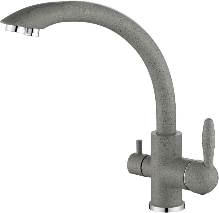 Смеситель Paulmark Essen для кухонной мойки, серый Es213001-310 - 0