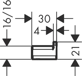 Крючок Hansgrohe AddStoris шлифованная бронза 41742140 - 1