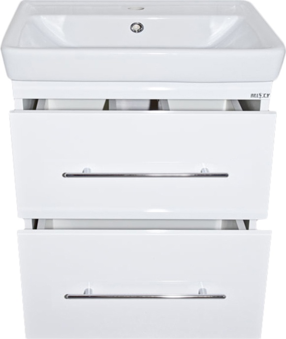 Тумба с раковиной Misty Елена 80 белая, с 2-мя ящиками - 2