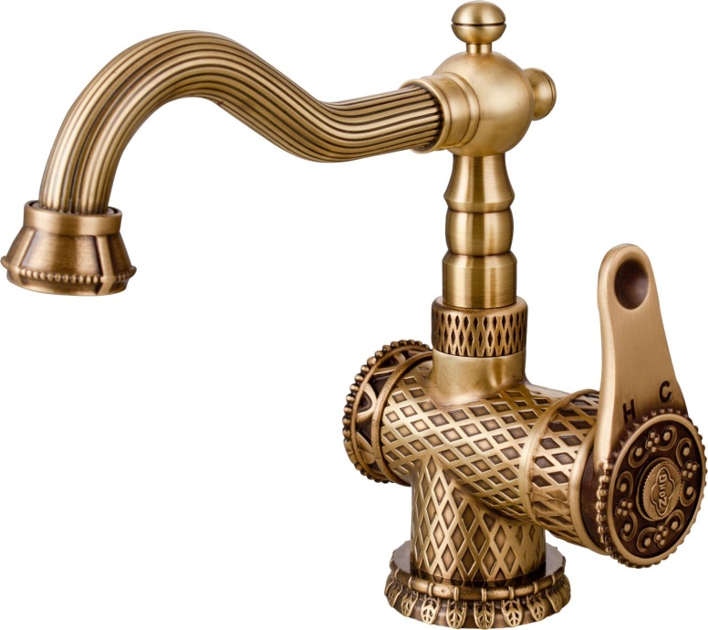 Смеситель Zorg Antic A 413U-BR для раковины - 0
