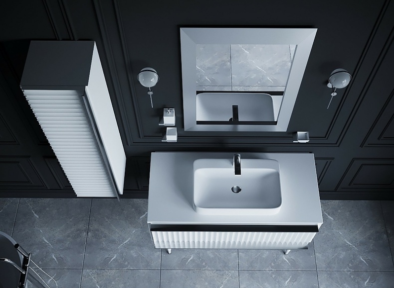 Тумба под раковину Boheme Armadi Art Vallessi Avantgarde 80 белый - хром 843-080-WCR - 3