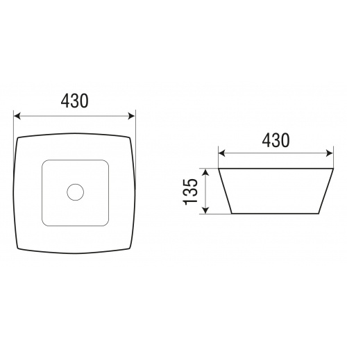 Раковина накладная Weltwasser WW ELBACH 2076 43 белый  10000004563 - 1