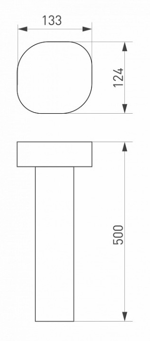 Уличный светодиодный светильник Arlight LGD-Swamp-Boll-H500-7W Warm3000 029968 - 3