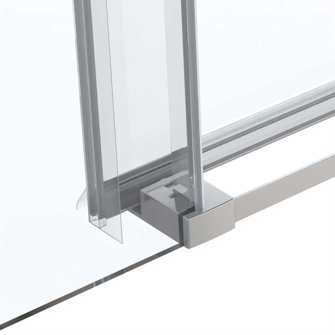 Душевой уголок Vincea Como Soft 130х80 профиль хром стекло прозрачное VSR-1CS8013CL - 8