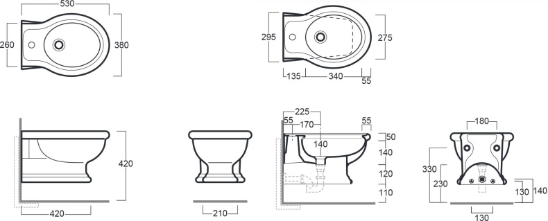 Биде подвесное Simas Lante  LA19 - 4