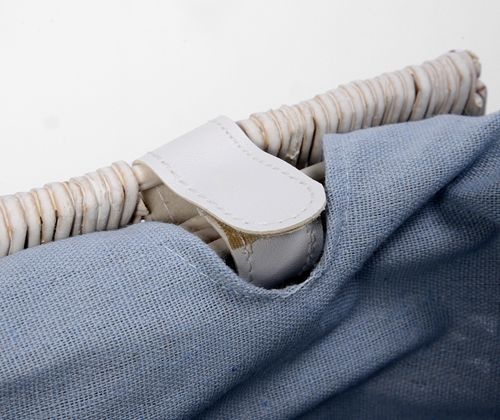 Корзина для белья Wasserkraft Lippe WB-450-S белая, малая - 4