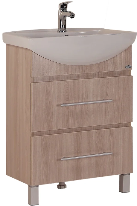 Тумба под раковину Onika Дельта 70 светлое дерево 107032 - 0