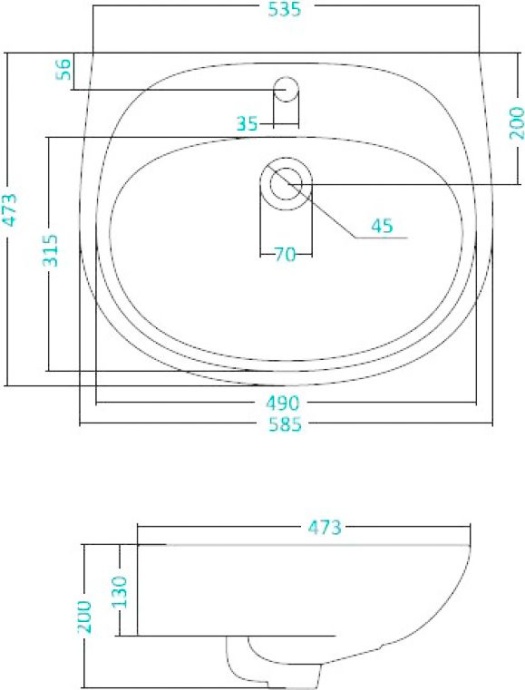 Раковина Santek Анимо 60 1.WH11.0.508 - 7