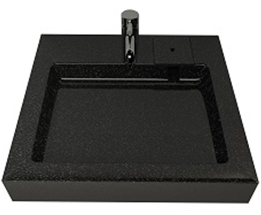 Раковина Stella Polar Солярис 60х50 на стиральную машину черный SP-00001339 - 0