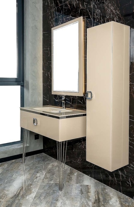 Тумба под раковину Armadi Art Lucido 100 бежевый 770-100-CP - 2