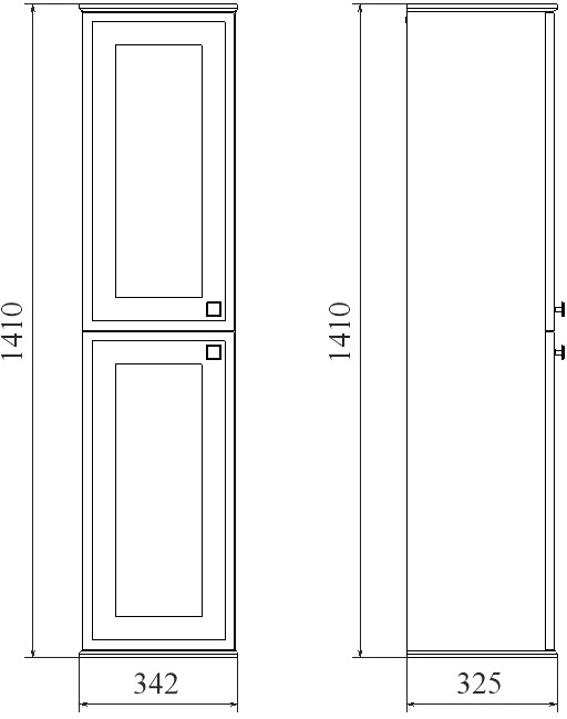 Шкаф-пенал STWORKI Хадстен L, белый С16832 - 9