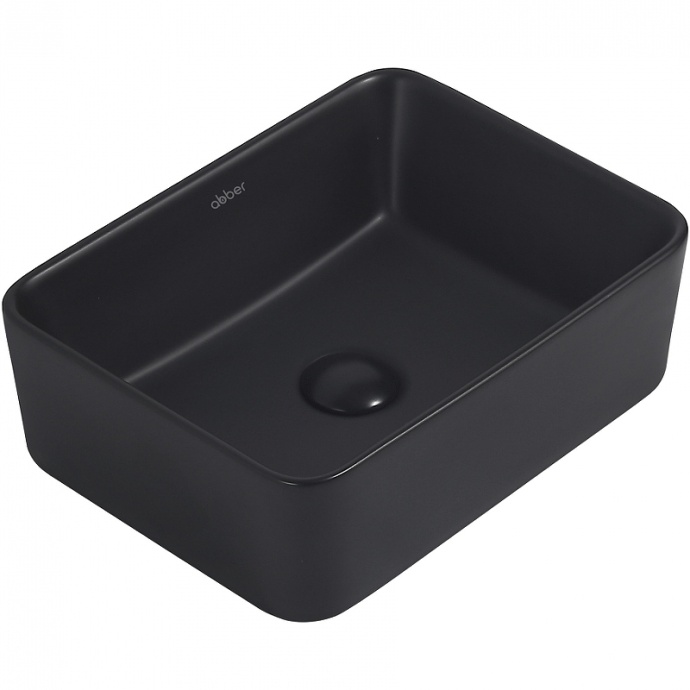 Накладная раковина Abber Rechteck 40 черная матовая AC2213MB - 0