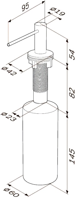 Дозатор AM.PM Gem A9037200 хром - 6