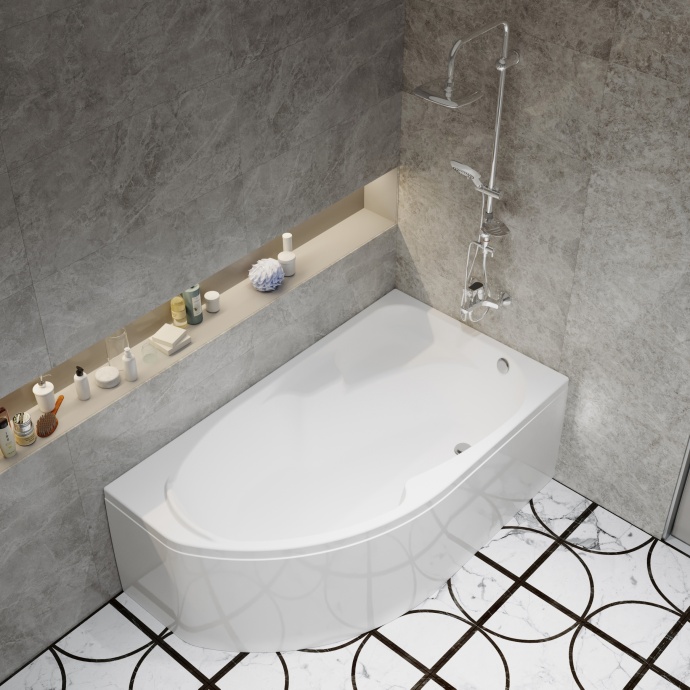 Акриловая ванна DIWO Сочи 170x95 R с каркасом 568020 - 9