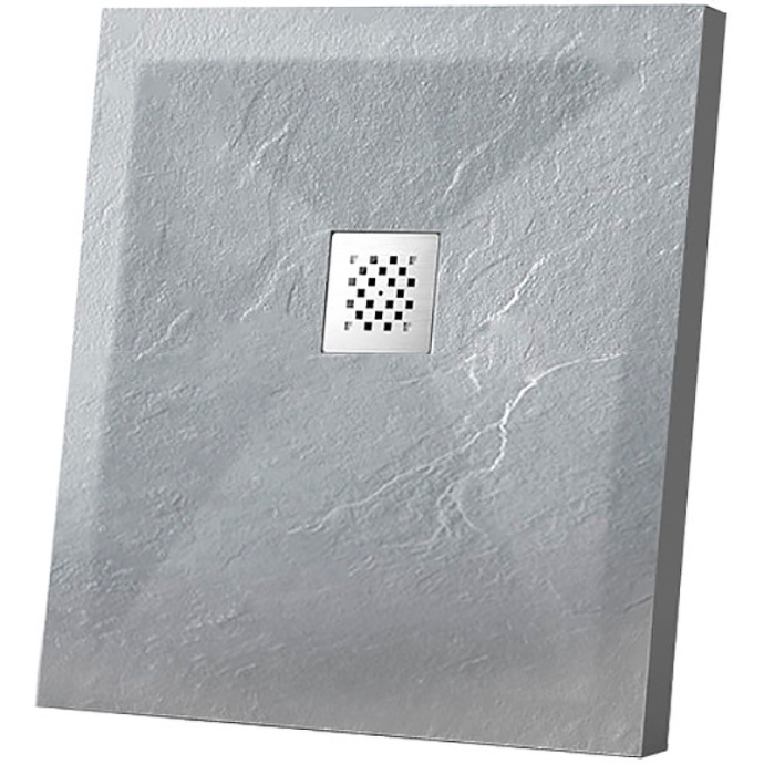 Поддон для душа Vincea 90х90 серый матовый VST-4SR9090G - 0