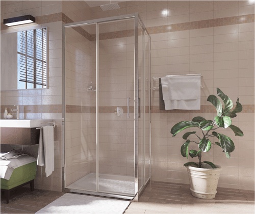 Душевой уголок Wasserkraft Main 41S19 100x100 см с поддоном - 1