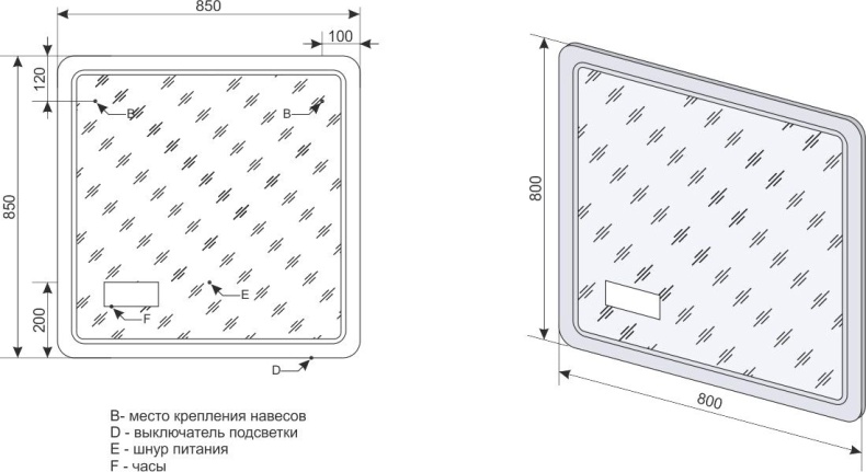 Мебель для ванной Style Line Атлантика 80 Люкс Plus, напольная, белая - 10