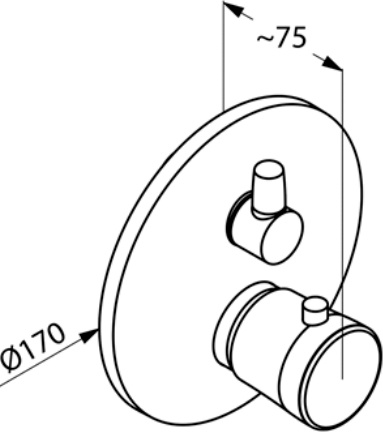 Термостат Kludi Balance для ванны с душем 528308775 - 1