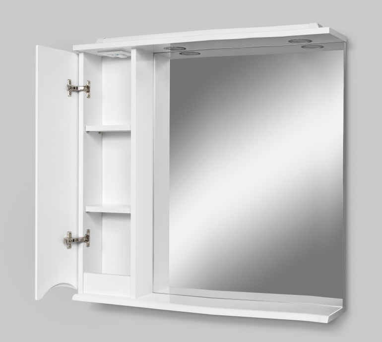 Зеркало-шкаф AM.PM Like 80 L, белый глянец M80MPL0801WG - 4