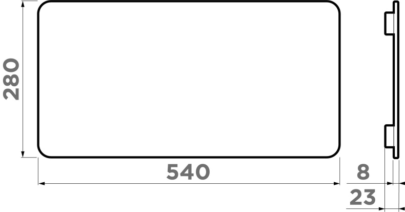 Разделочная доска для кухонной мойки Omoikiri серый  4999033 - 3