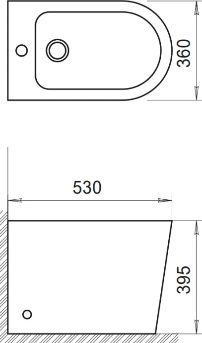 Биде напольное BelBagno Flay r белый BB1003B - 4