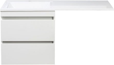 Тумба для комплекта Style Line Даллас 120 Люкс Plus подвесная, белая СС-00000469 - 5