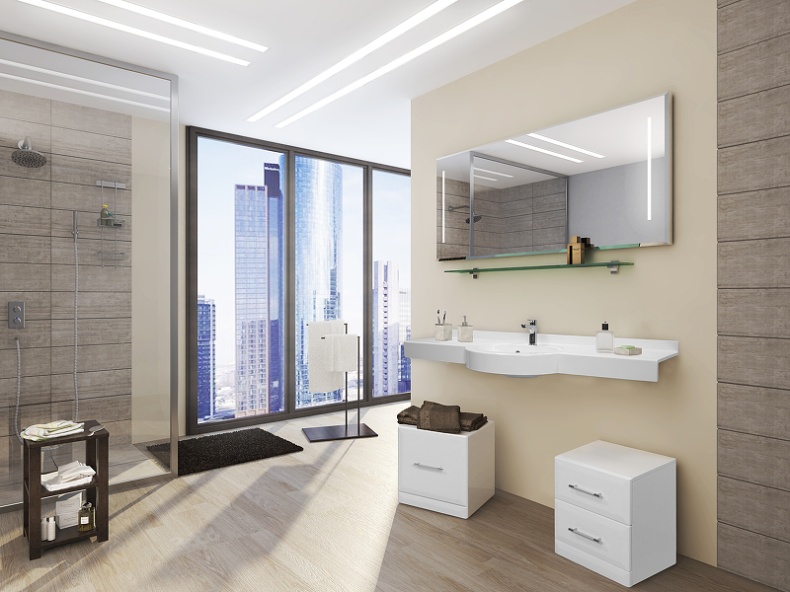 Зеркало Aquaton Отель 150 с подсветкой с функцией антипар 1A107502OT010 - 1