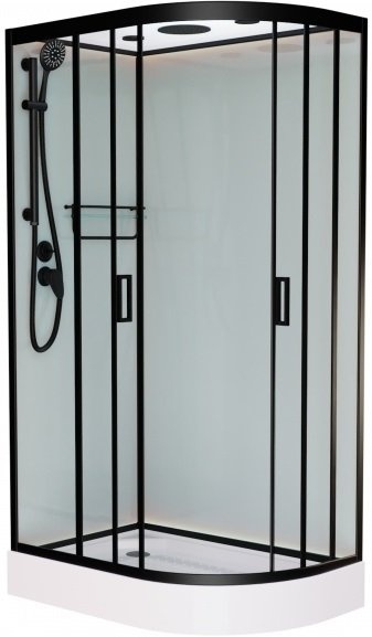 Душевая кабина Frank F411L Black левосторонняя 114114 - 0