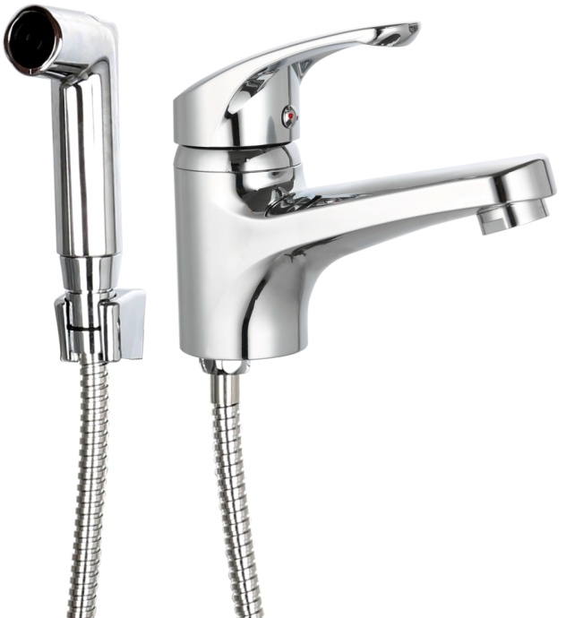 Смеситель для раковины DIWO Коломна KL-05cr с гигиеническим душем - 0