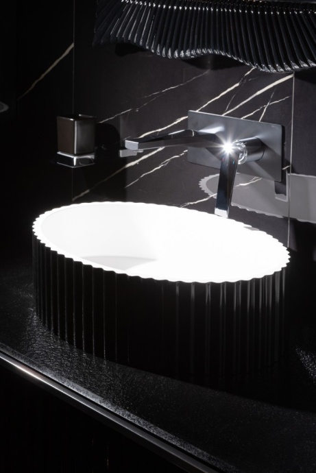 Раковина накладная Armadi Art Canale 50 глянец черный 878-B - 0