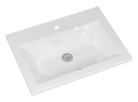 Тумба с раковиной Misty Кедр 60 темное дерево - черная УТ000014436 - 3