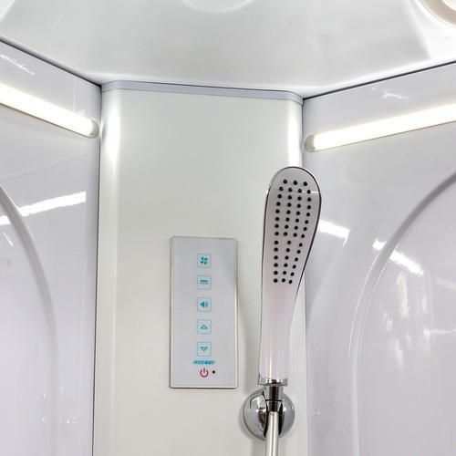 Душевая кабина Deto L 100х100 с подсветкой, хром  L510LED - 2