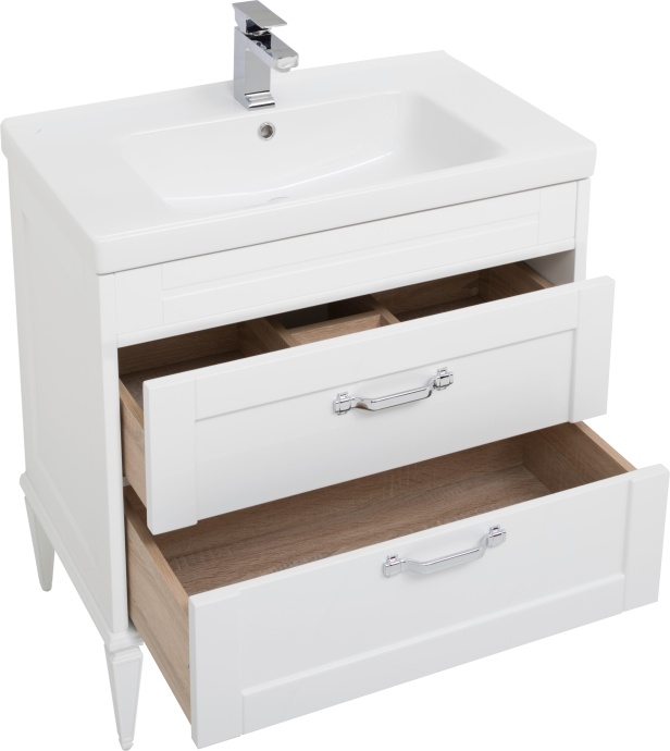 Мебель для ванной Aquanet Денвер 80 белый глянец - 13