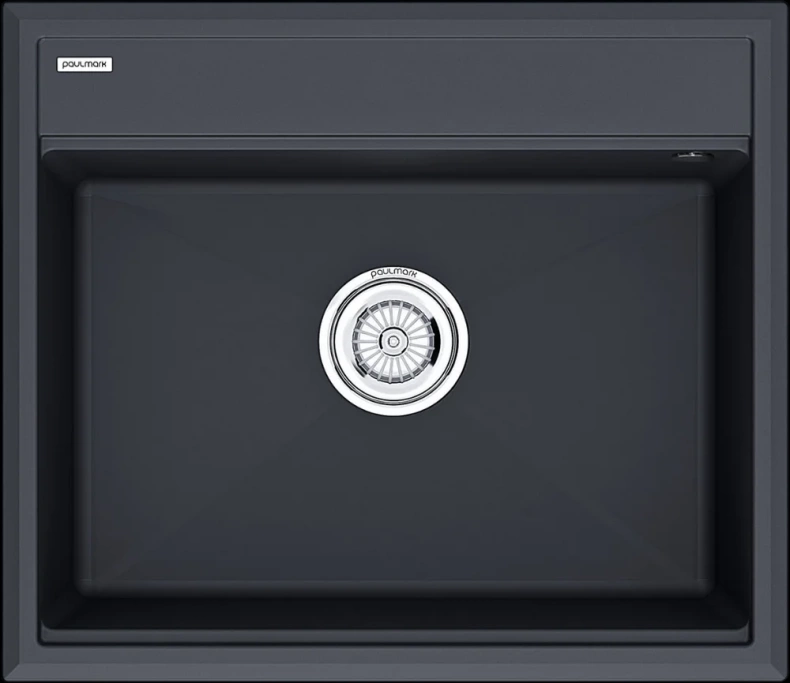 Мойка кухонная Paulmark Stepia 59 темно - серый матовый PM115951-AN - 0