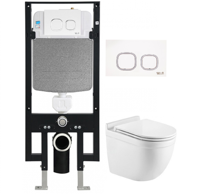 Комплект Weltwasser AMBERG 497 + HEIMBACH 004 GL-WT + AMBERG RD-WT  10000006618 - 0