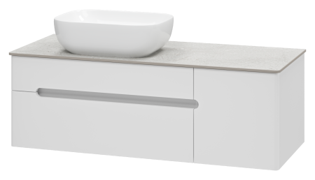 Тумба под раковину Misty Роял 120 белая матовая П-Роя-01120-011П2Я - 0