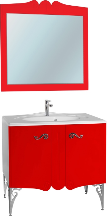Мебель для ванной Bellezza Эстель 80 красная - 0