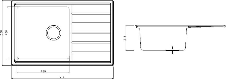Металлическая мойка Seaman SMR-7850A  SMR-7850A.0 - 1