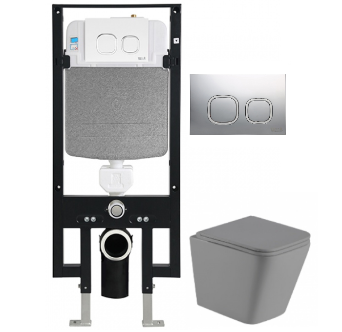 Комплект Weltwasser AMBERG 497 + GELBACH 004 MT-GR + AMBERG RD-CR  10000006608 - 0