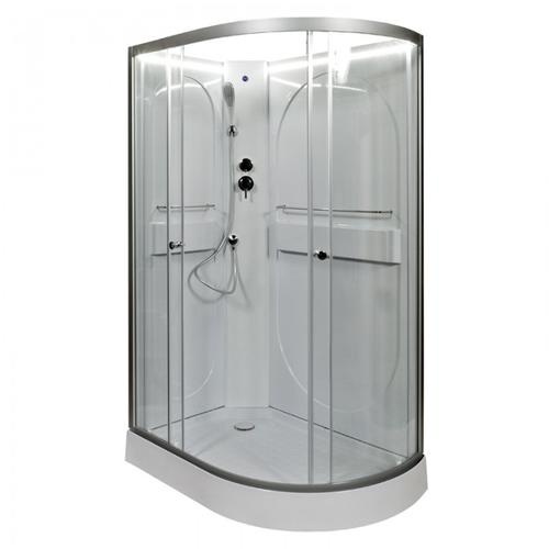 Душевая кабина Deto L 120х80 хром  L620LNLED - 0
