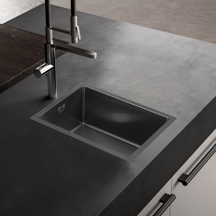 Мойка кухонная Melana D5138HB графит - 1