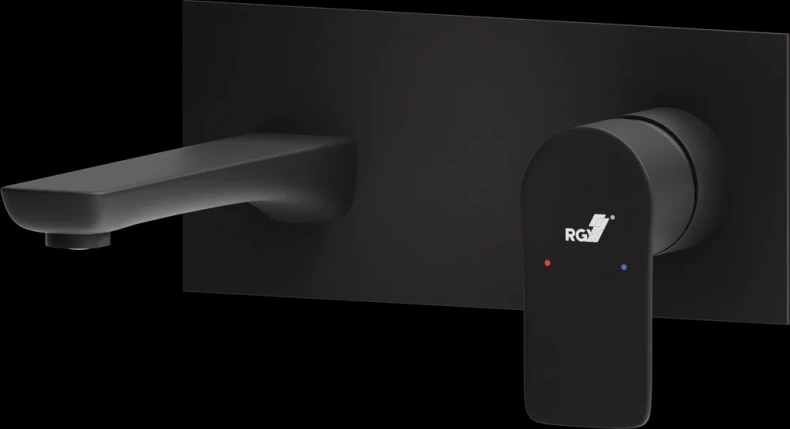Смеситель для раковины RGW Shower Panels черный матовый 51140546-04 - 0