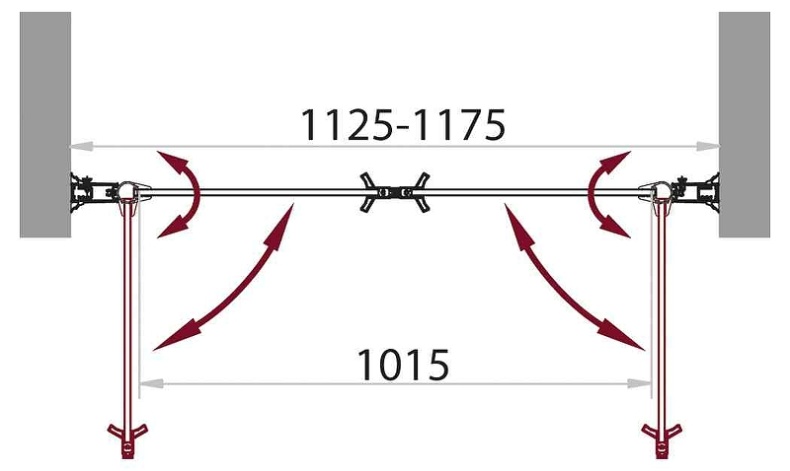 Душевая дверь BelBagno Sela 115 хром  SELA-B-2-115-P-Cr - 2